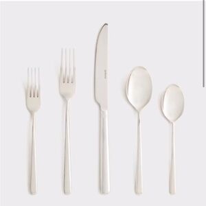 Quince x Sambonet Gia Minimalist 20 Piece Flatware Set.